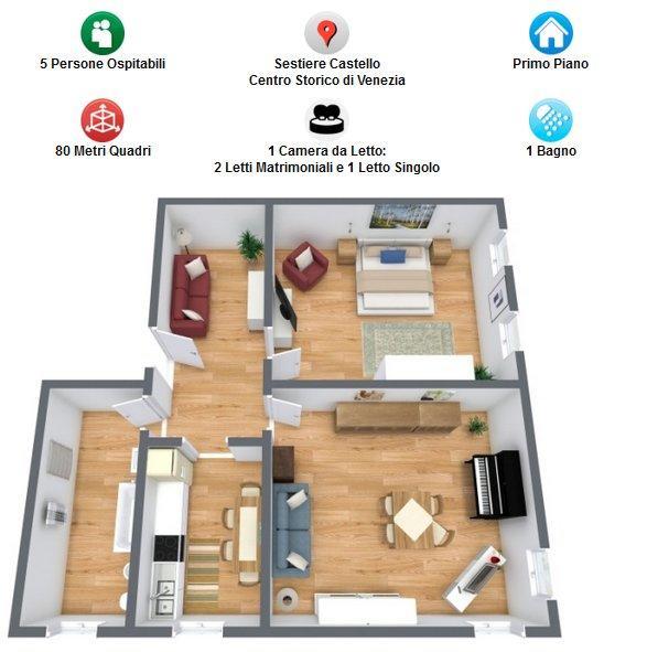 Bella Vista Apartment Венеция Экстерьер фото